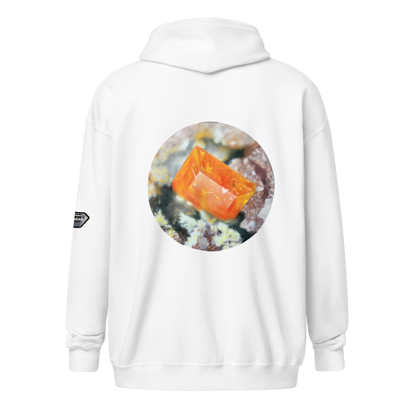 Tiger Mine Wulfenite Micro Drawing - Unisex heavy blend zip hoodie
