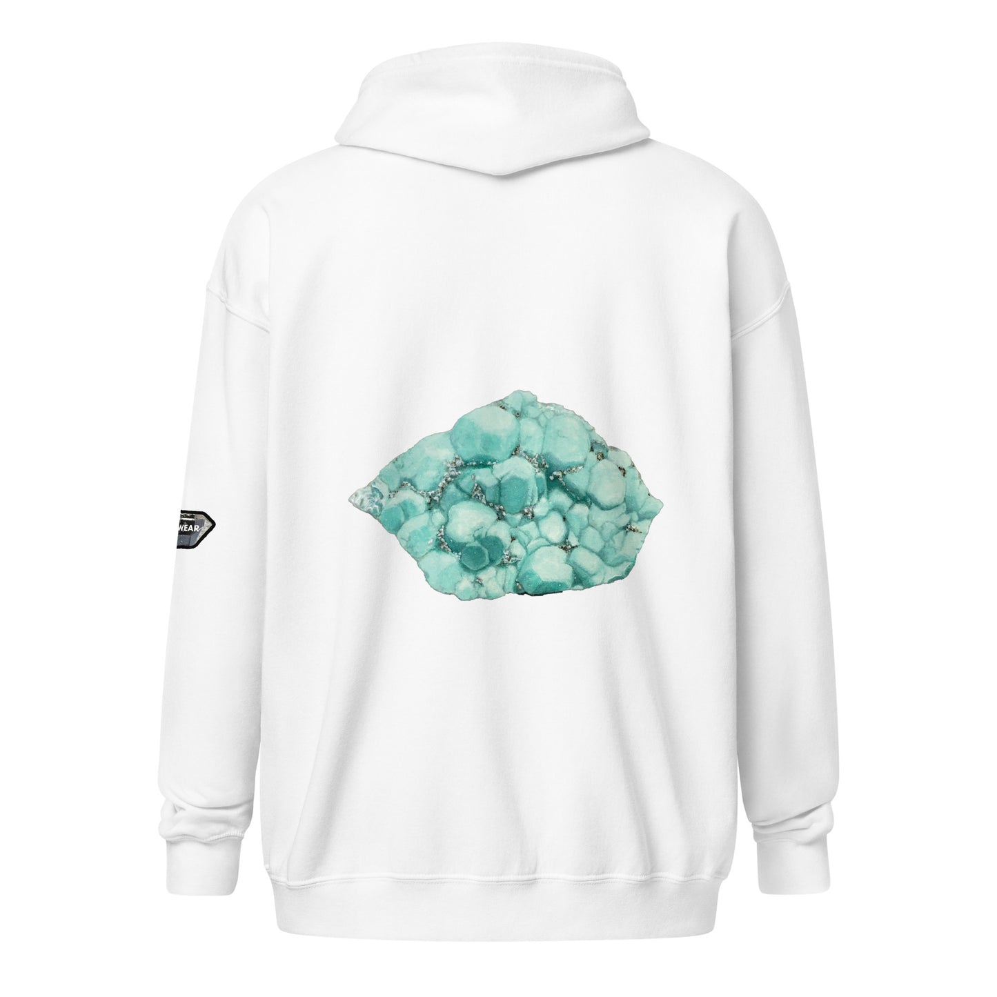 Deer Trail Utah Fluorite Watercolor - Unisex heavy blend zip hoodie