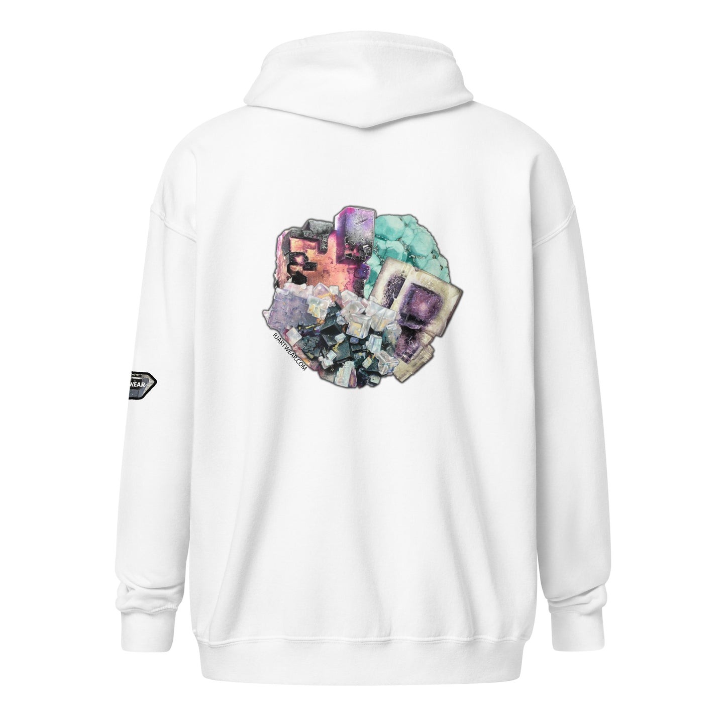 Fluorite Collage - Unisex heavy blend zip hoodie