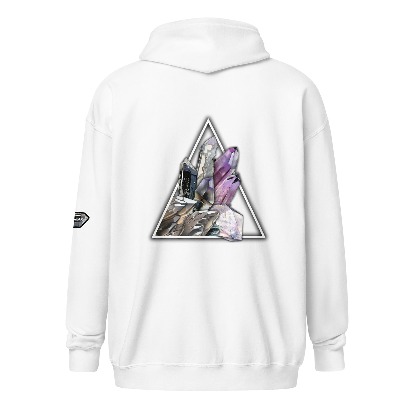 Quartz Collage Triangle - Unisex heavy blend zip hoodie