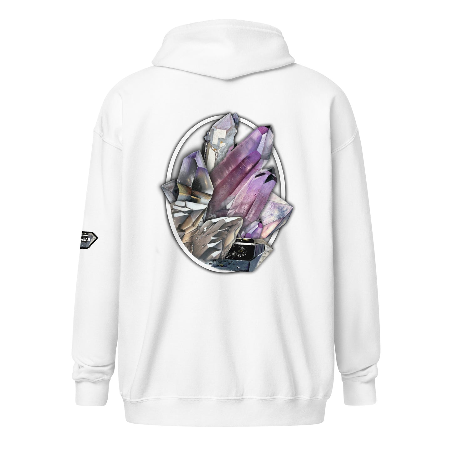 Quartz Collage Oval - Unisex heavy blend zip hoodie