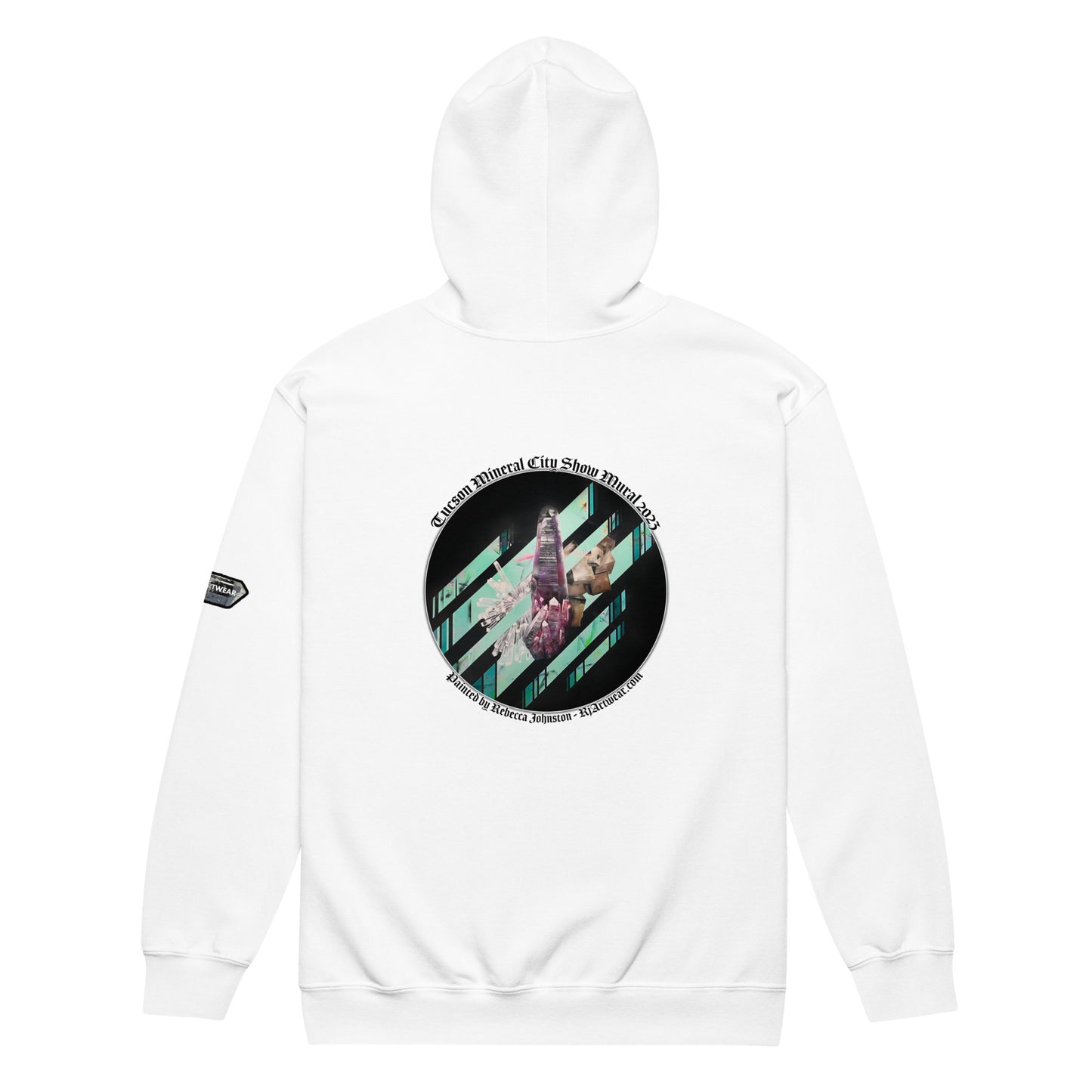 Tucson Mineral City Mural 2023 - Unisex heavy blend zip hoodie