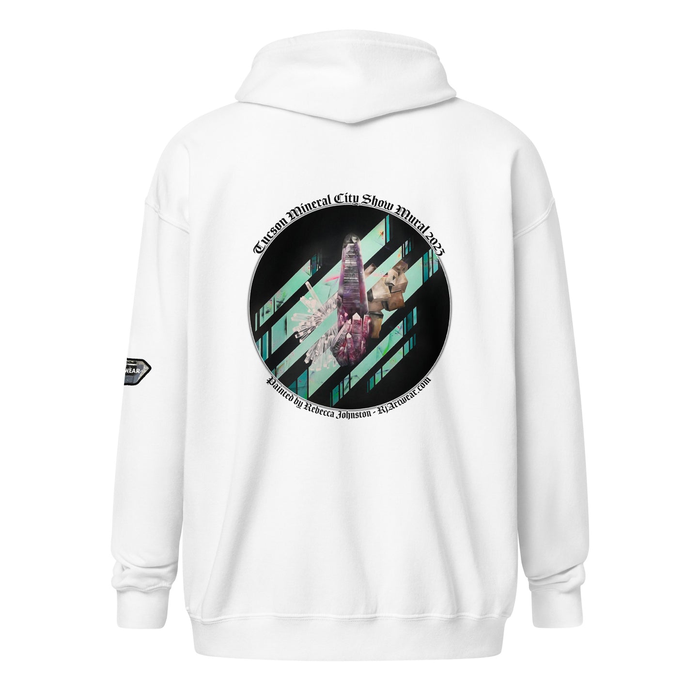Tucson Mineral City Mural 2023 - Unisex heavy blend zip hoodie