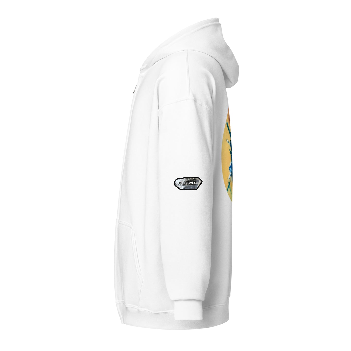 Chrysocolla Drawing - Unisex heavy blend zip hoodie