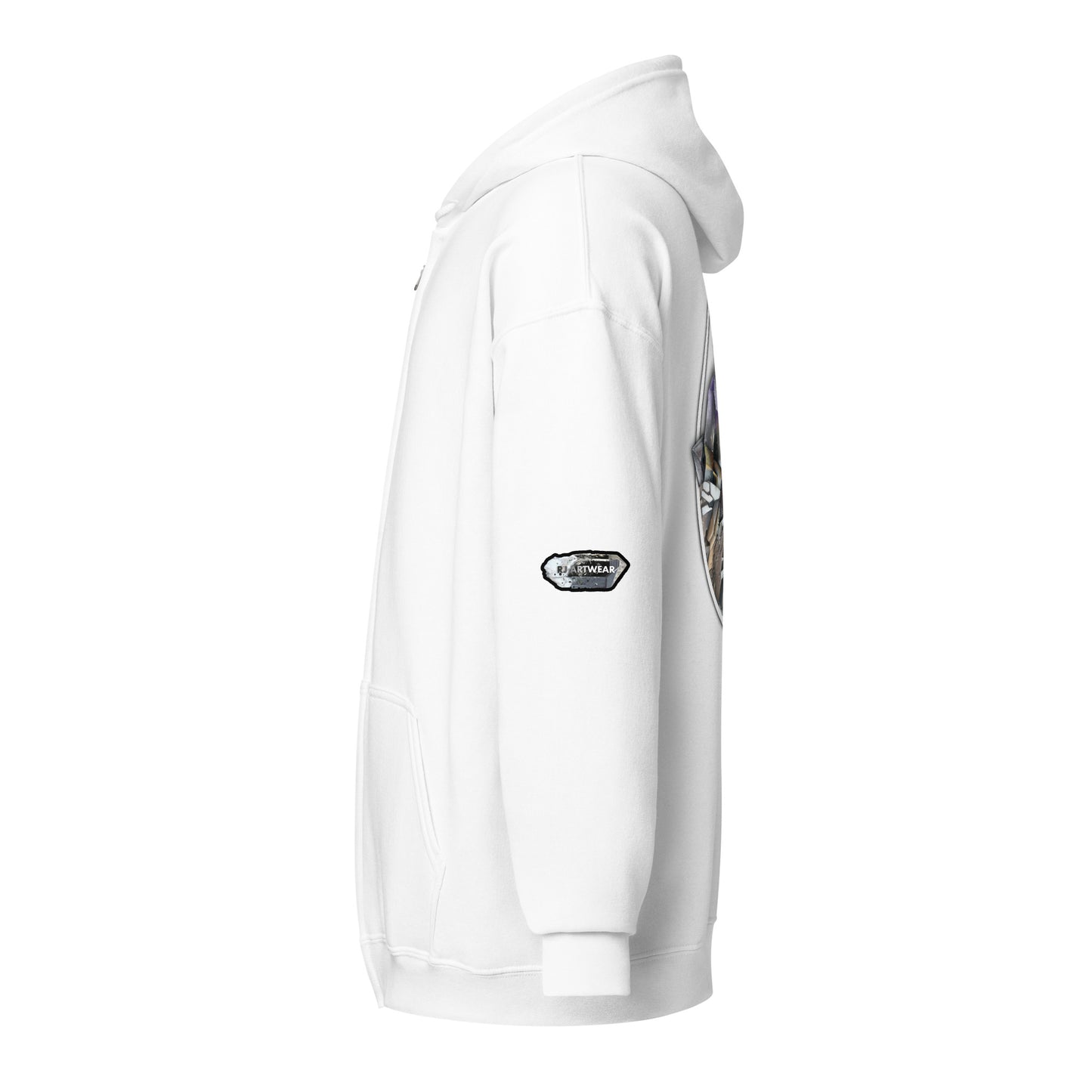 Quartz Collage Oval - Unisex heavy blend zip hoodie