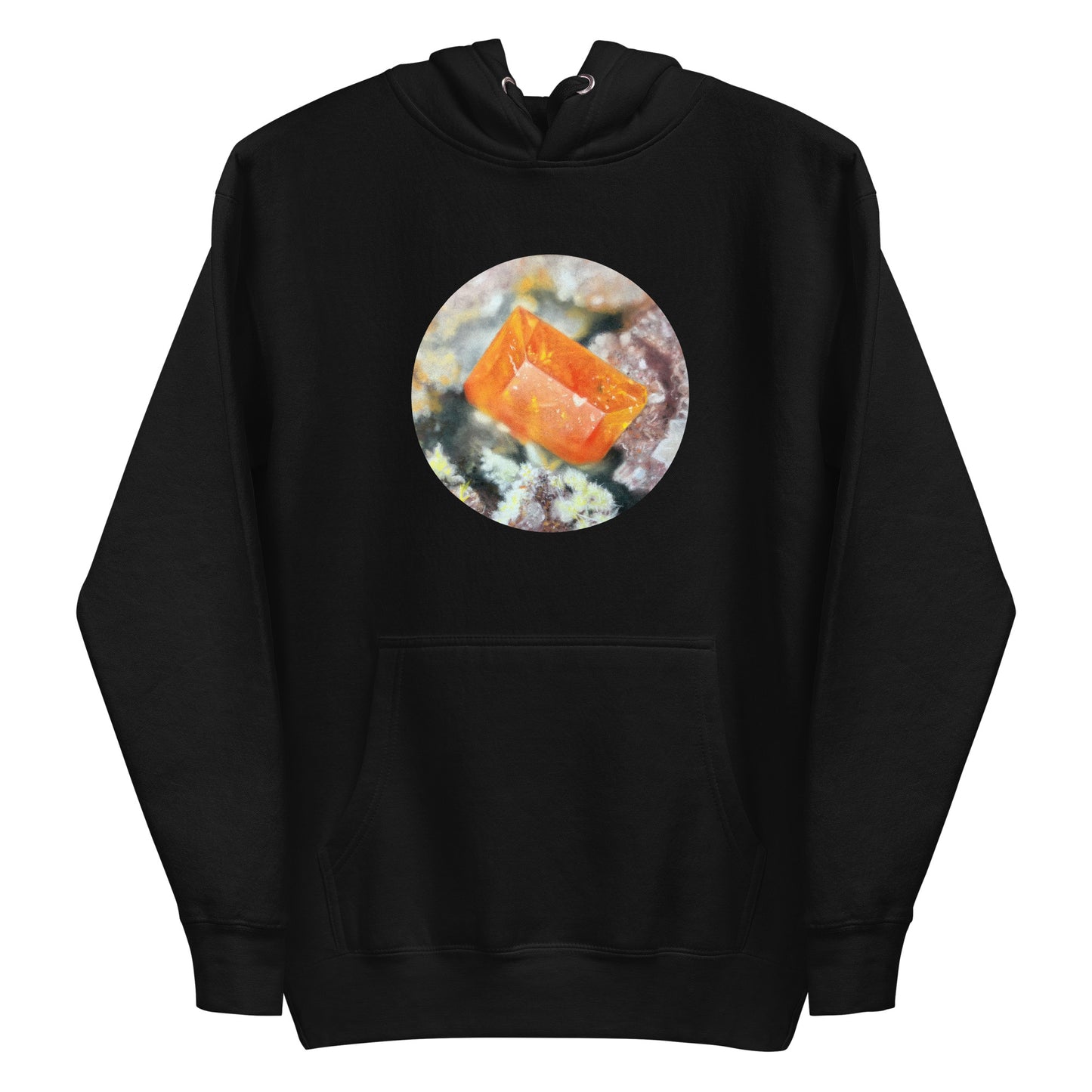 Glove Mine Wulfenite Micro Drawing - Unisex Hoodie