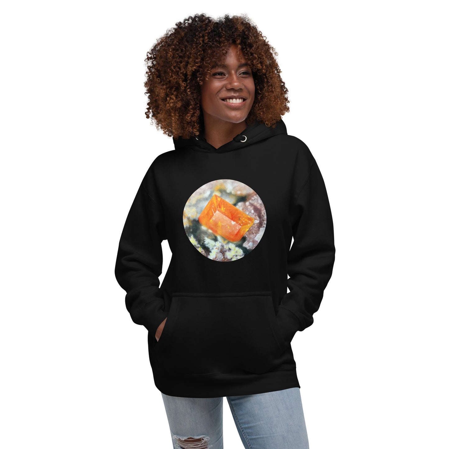 Glove Mine Wulfenite Micro Drawing - Unisex Hoodie