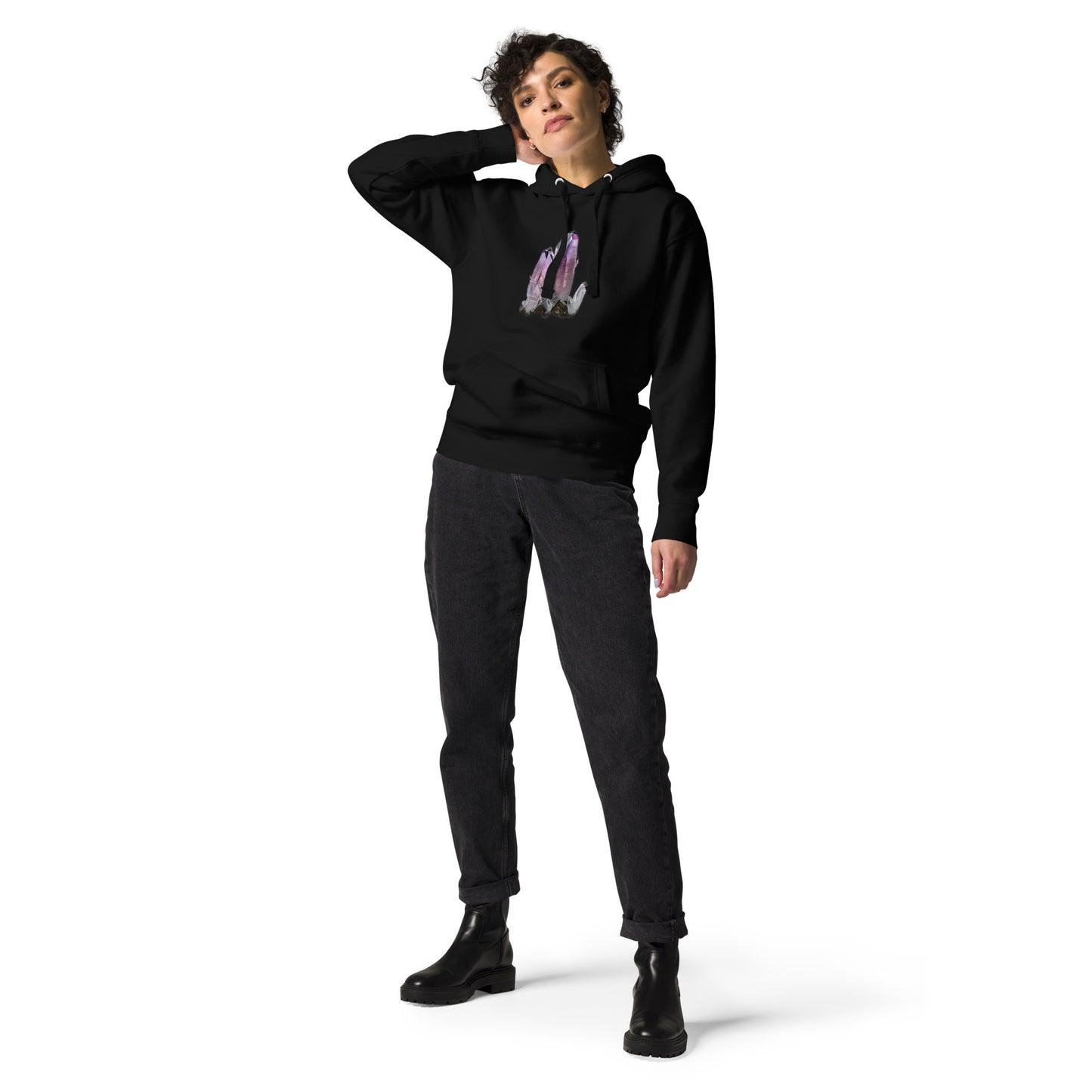 Vera Cruz Amethyst Drawing - Unisex Hoodie