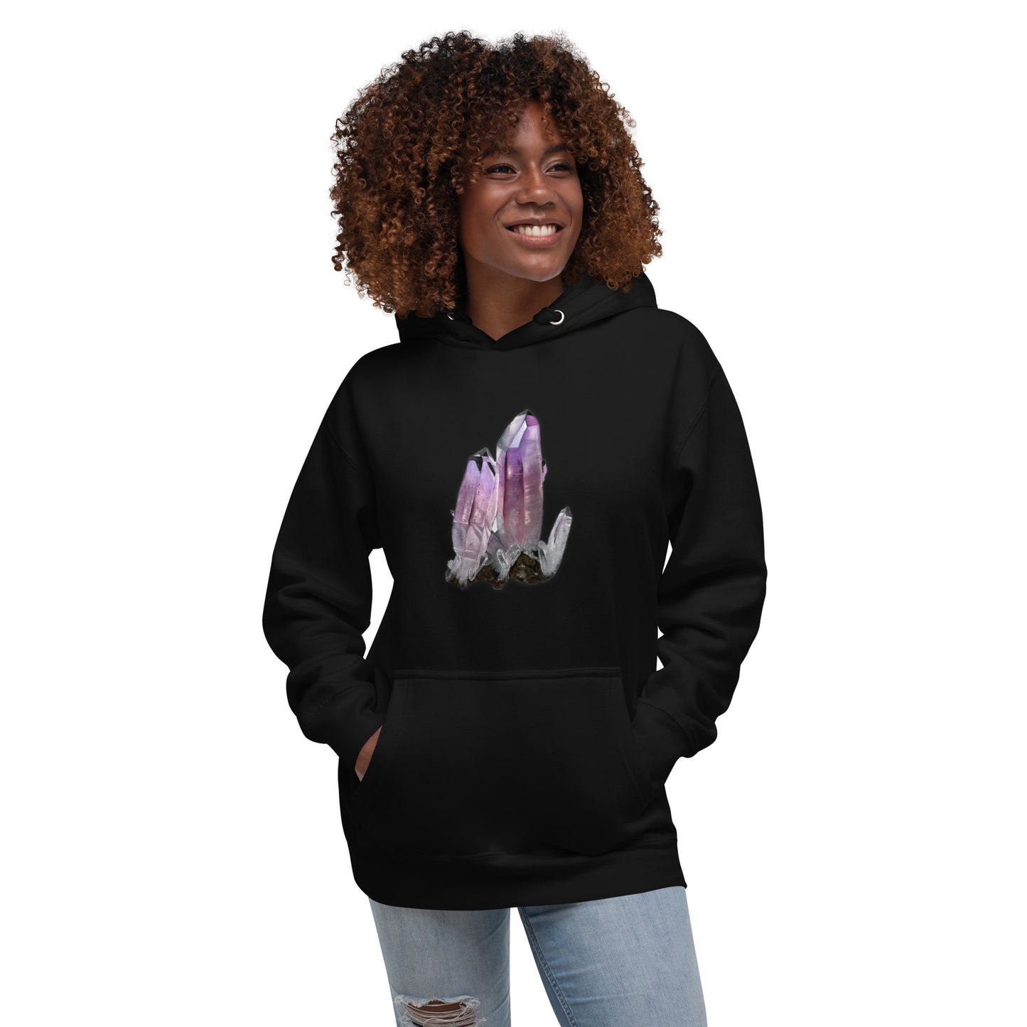 Vera Cruz Amethyst Drawing - Unisex Hoodie
