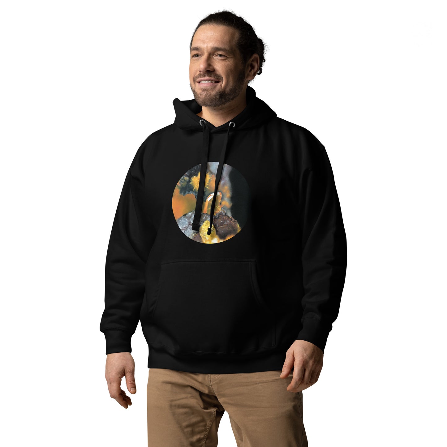 Tiger Mine Wulfenite Micro Drawing - Unisex Hoodie