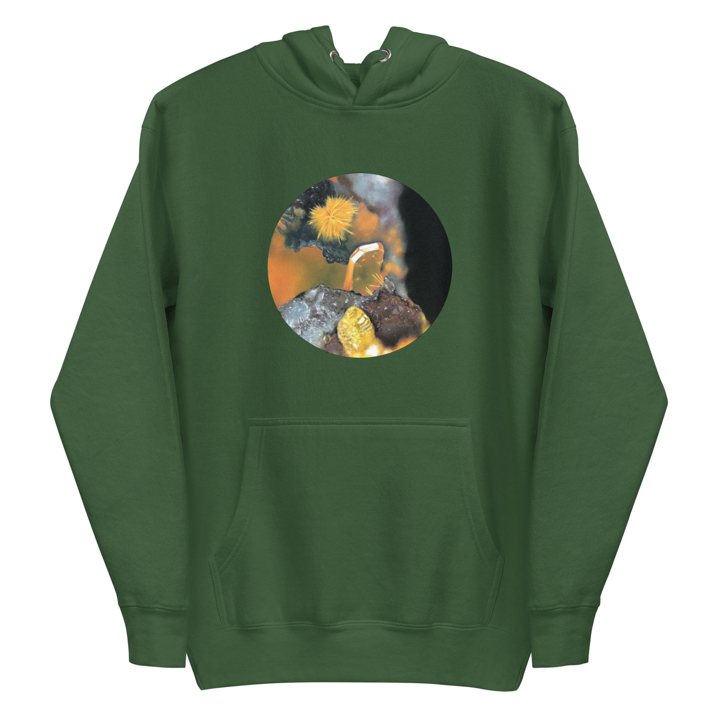 Tiger Mine Wulfenite Micro Drawing - Unisex Hoodie