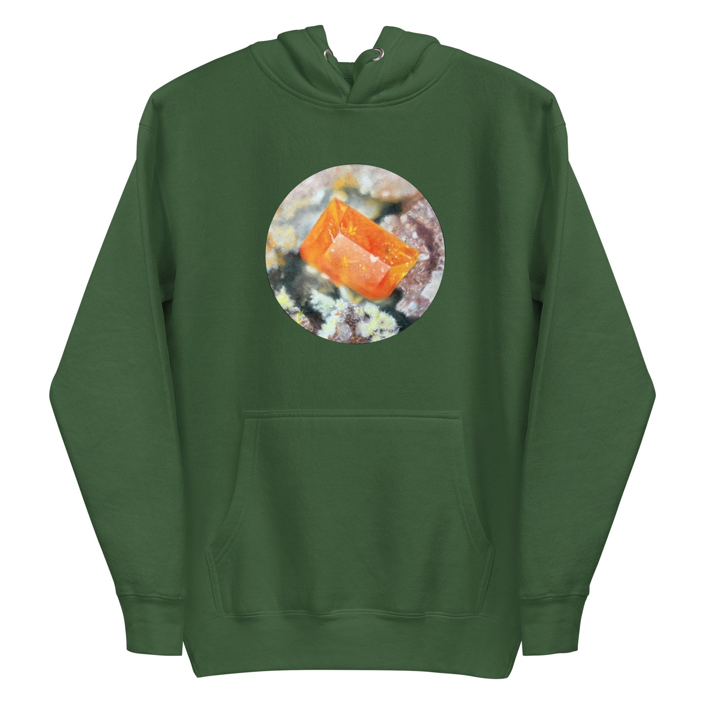 Glove Mine Wulfenite Micro Drawing - Unisex Hoodie