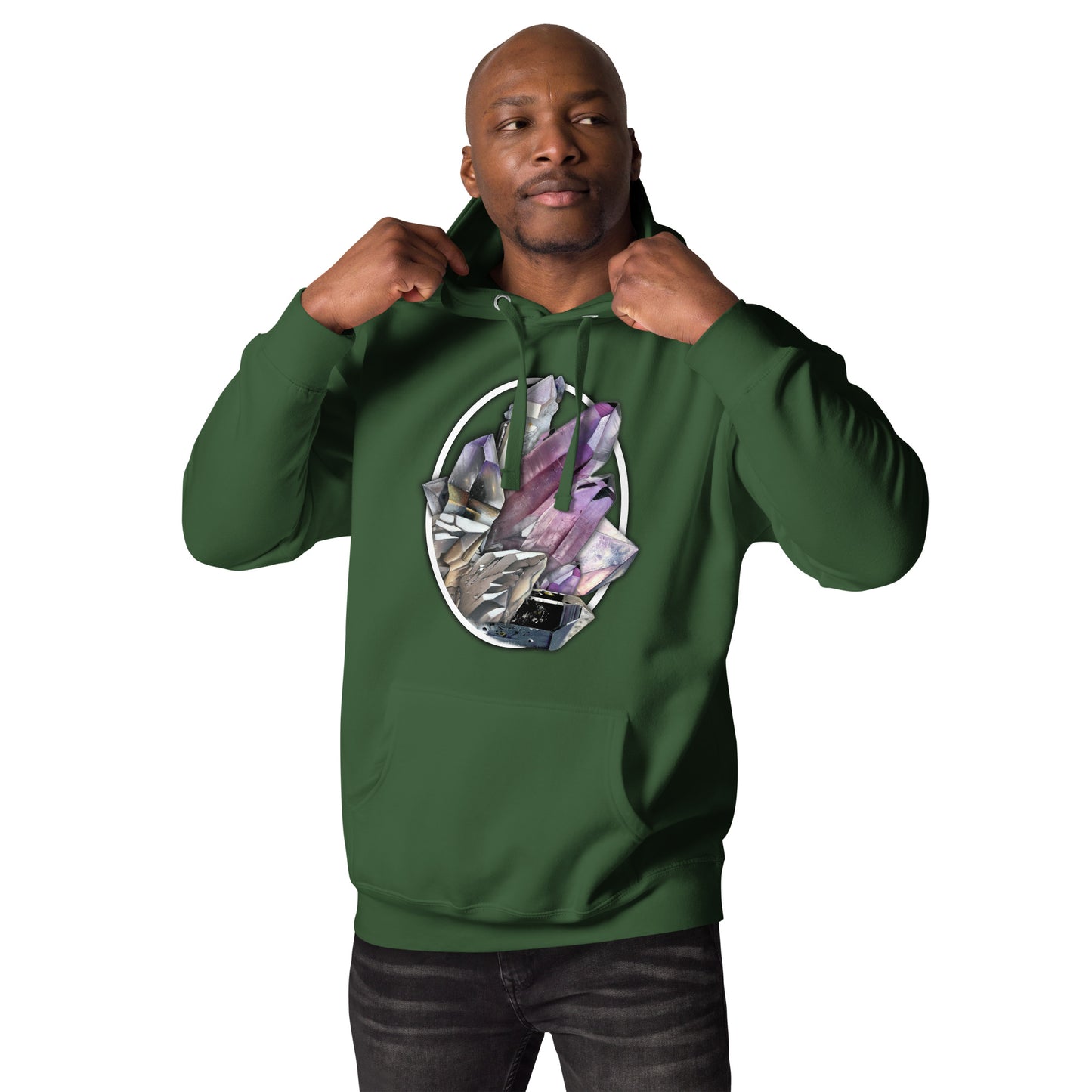 Quartz Collage Oval - Unisex Hoodie