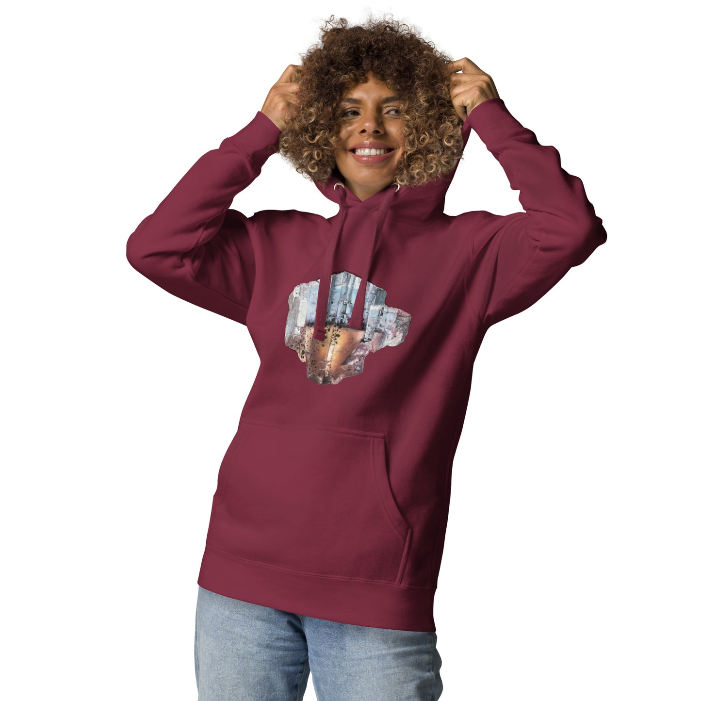 Minerva No.1 Fluorite Drawing - Unisex Hoodie