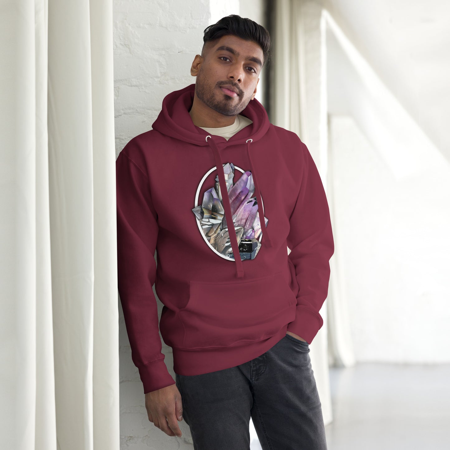 Quartz Collage Oval - Unisex Hoodie