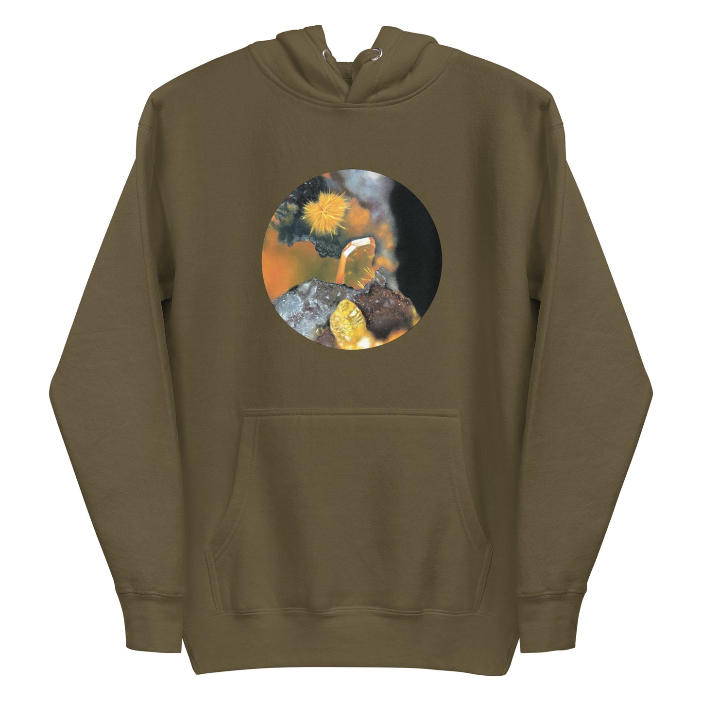 Tiger Mine Wulfenite Micro Drawing - Unisex Hoodie