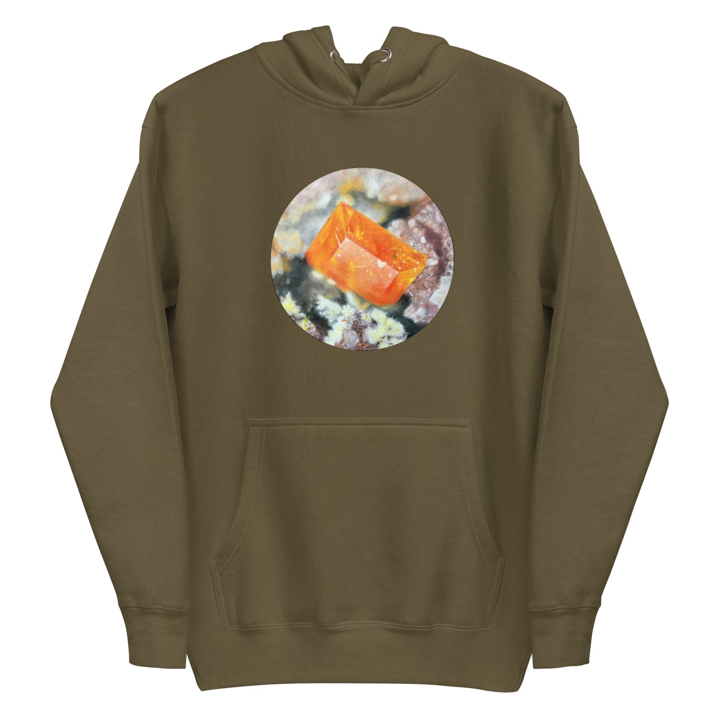 Glove Mine Wulfenite Micro Drawing - Unisex Hoodie