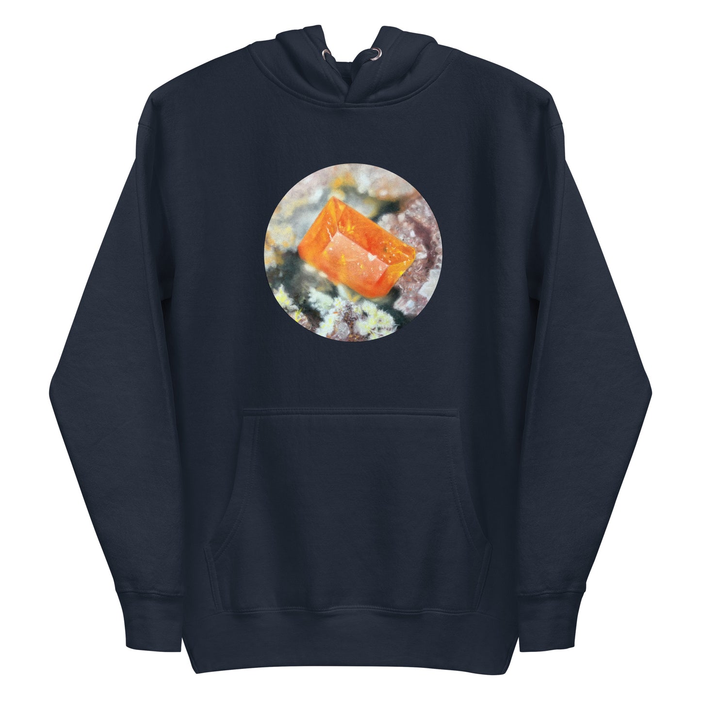 Glove Mine Wulfenite Micro Drawing - Unisex Hoodie