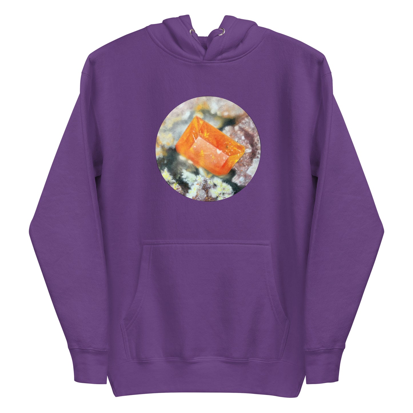 Glove Mine Wulfenite Micro Drawing - Unisex Hoodie