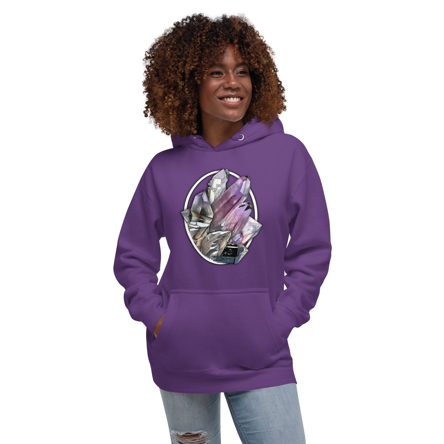 Quartz Collage Oval - Unisex Hoodie