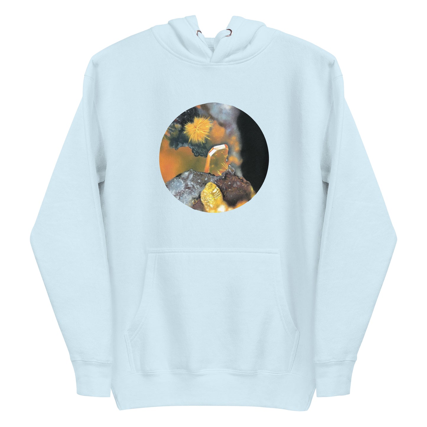 Tiger Mine Wulfenite Micro Drawing - Unisex Hoodie