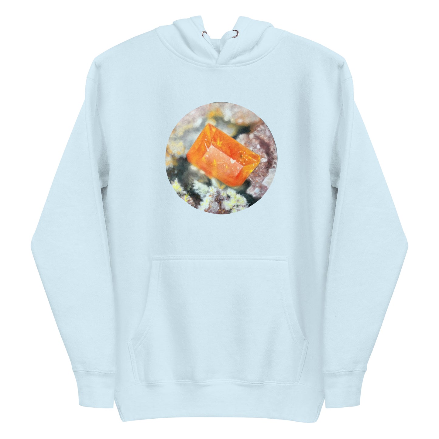 Glove Mine Wulfenite Micro Drawing - Unisex Hoodie