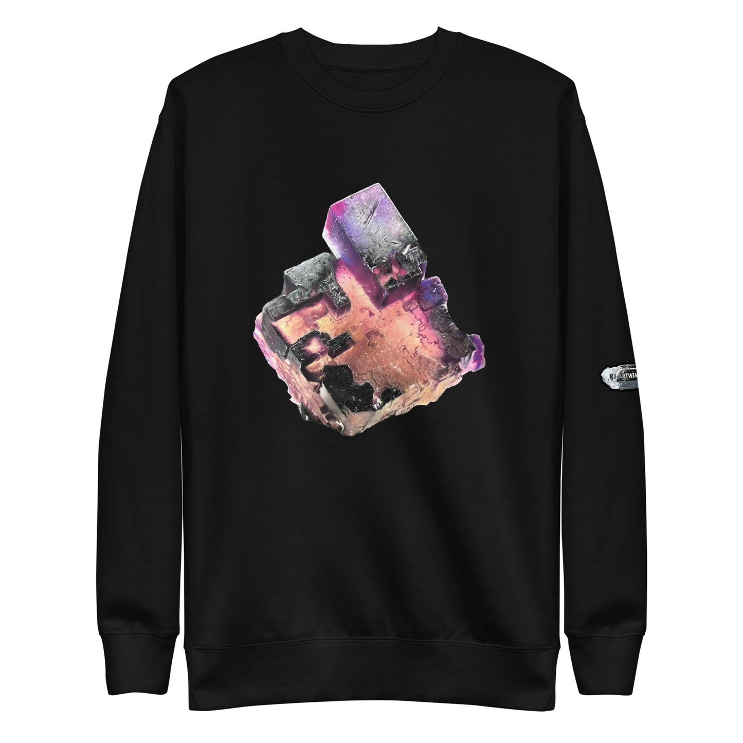 Illinois Fluorite Cube Drawing - Unisex Premium Sweatshirt