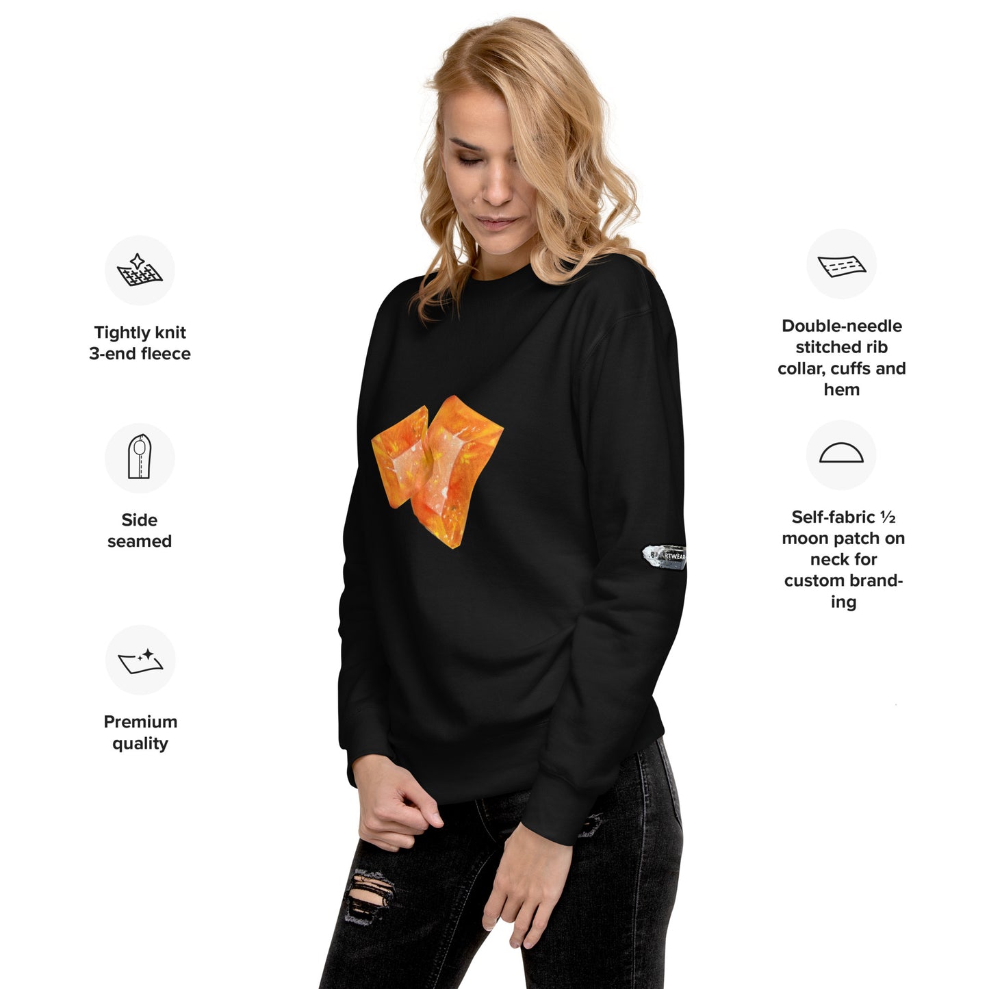 Wulfenite Blades Drawing - Unisex Premium Sweatshirt