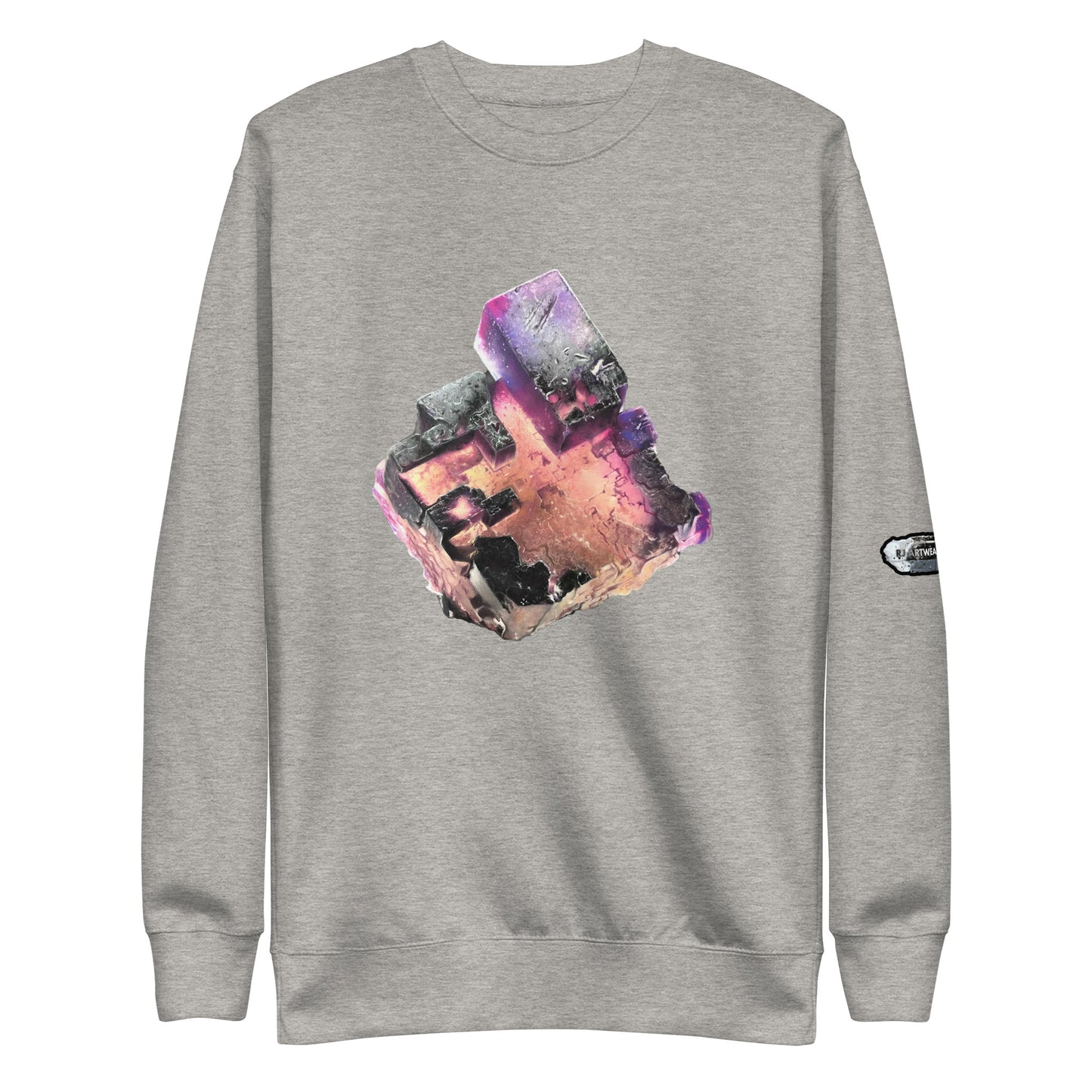 Illinois Fluorite Cube Drawing - Unisex Premium Sweatshirt