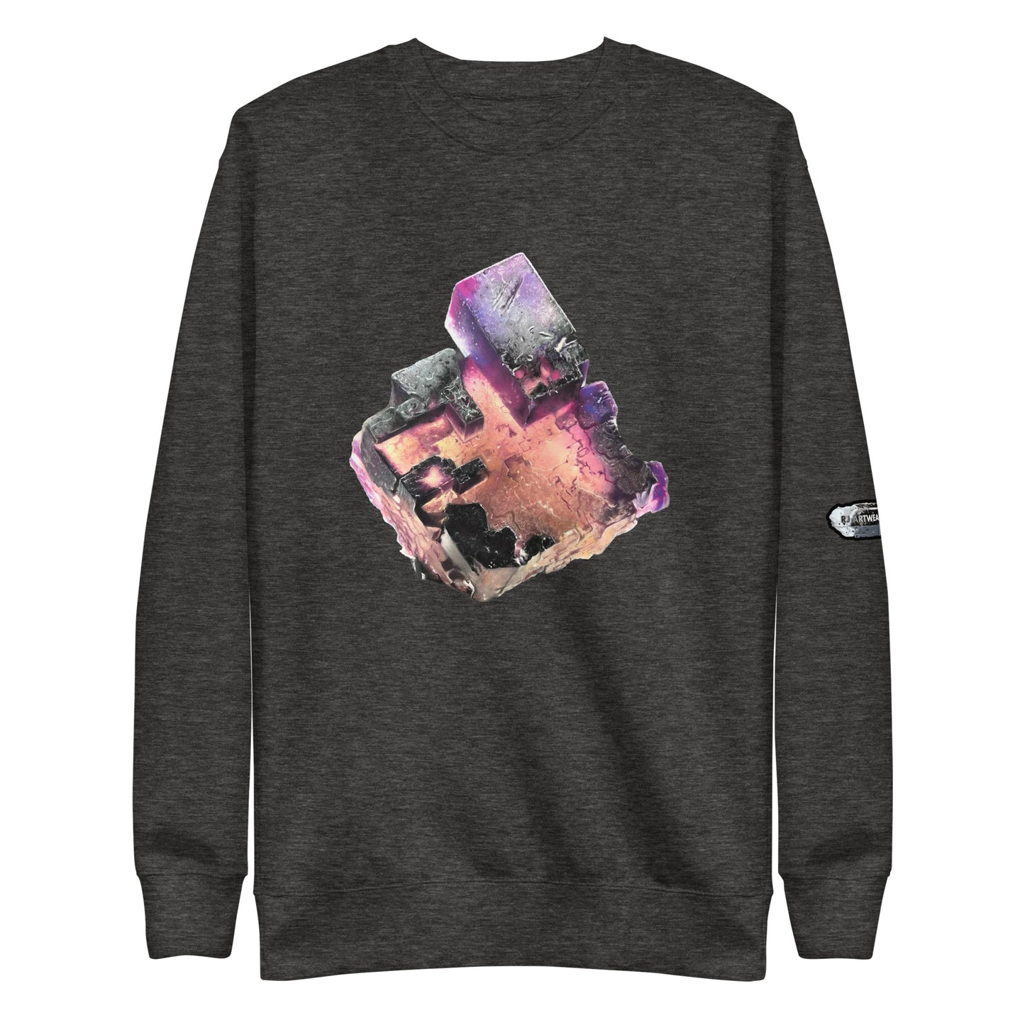 Illinois Fluorite Cube Drawing - Unisex Premium Sweatshirt