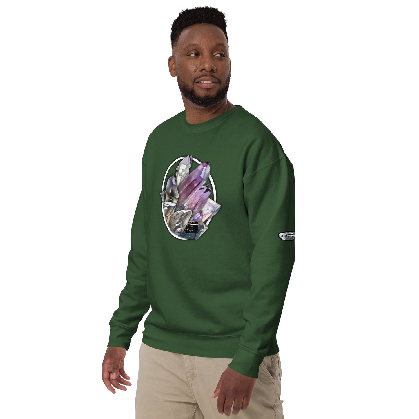 Quartz Collage Oval - Unisex Premium Sweatshirt