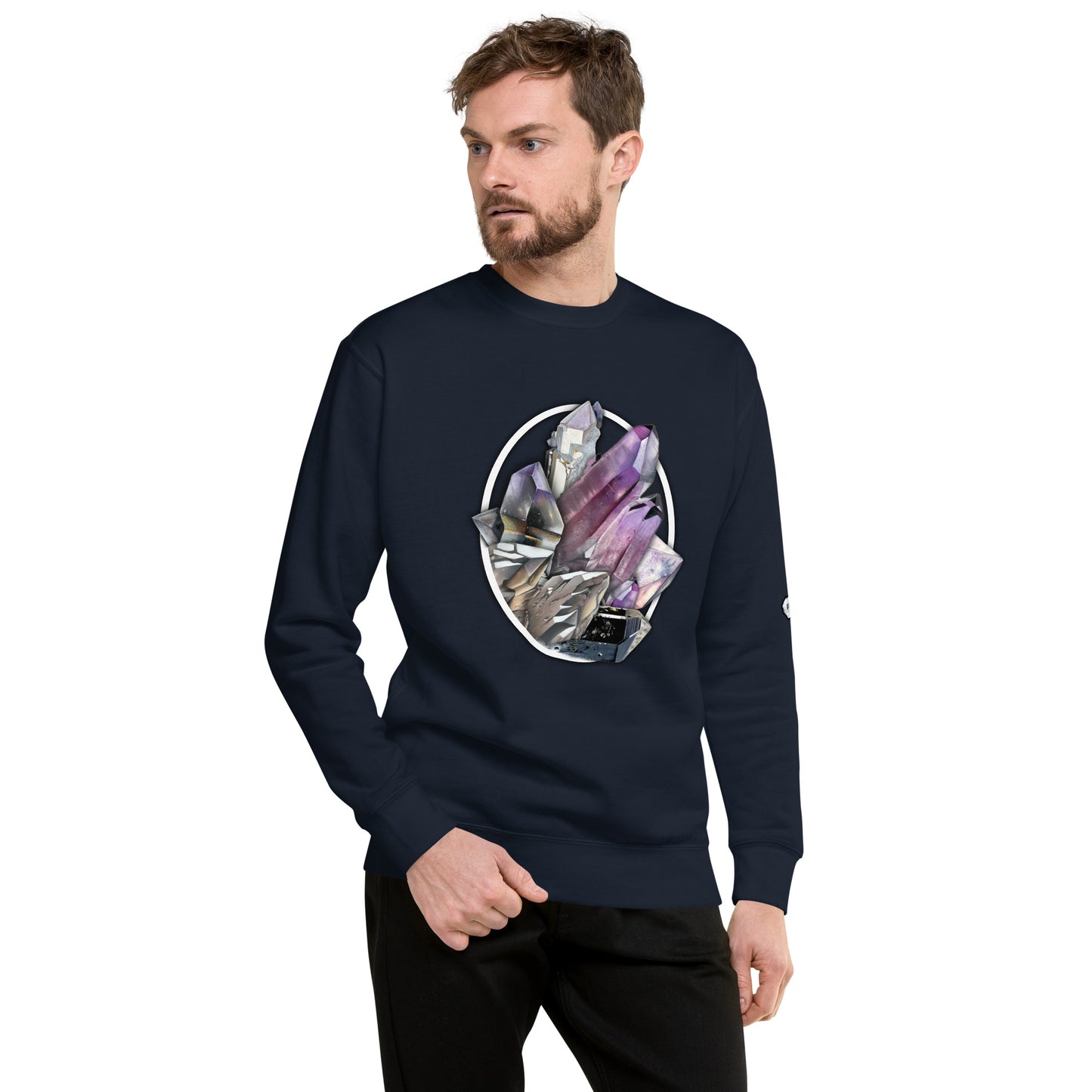 Quartz Collage Oval - Unisex Premium Sweatshirt