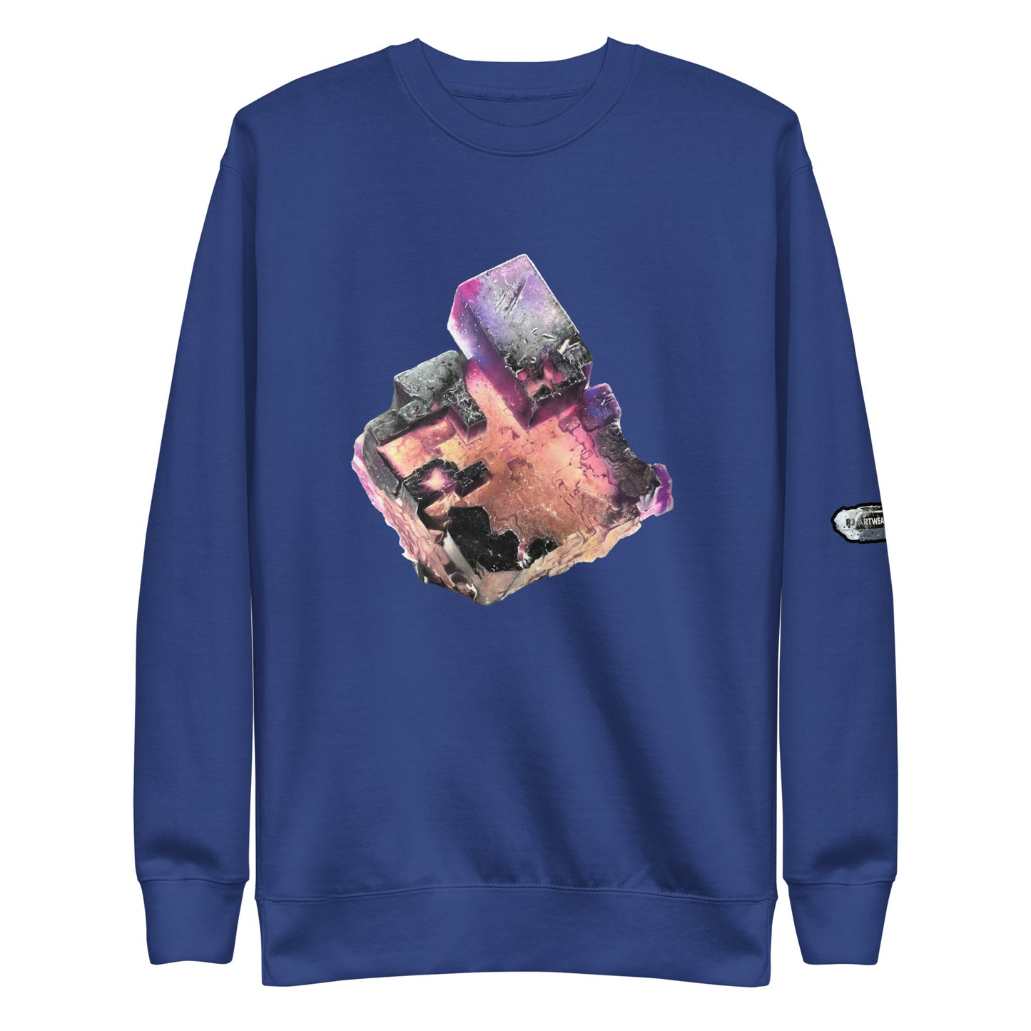 Illinois Fluorite Cube Drawing - Unisex Premium Sweatshirt