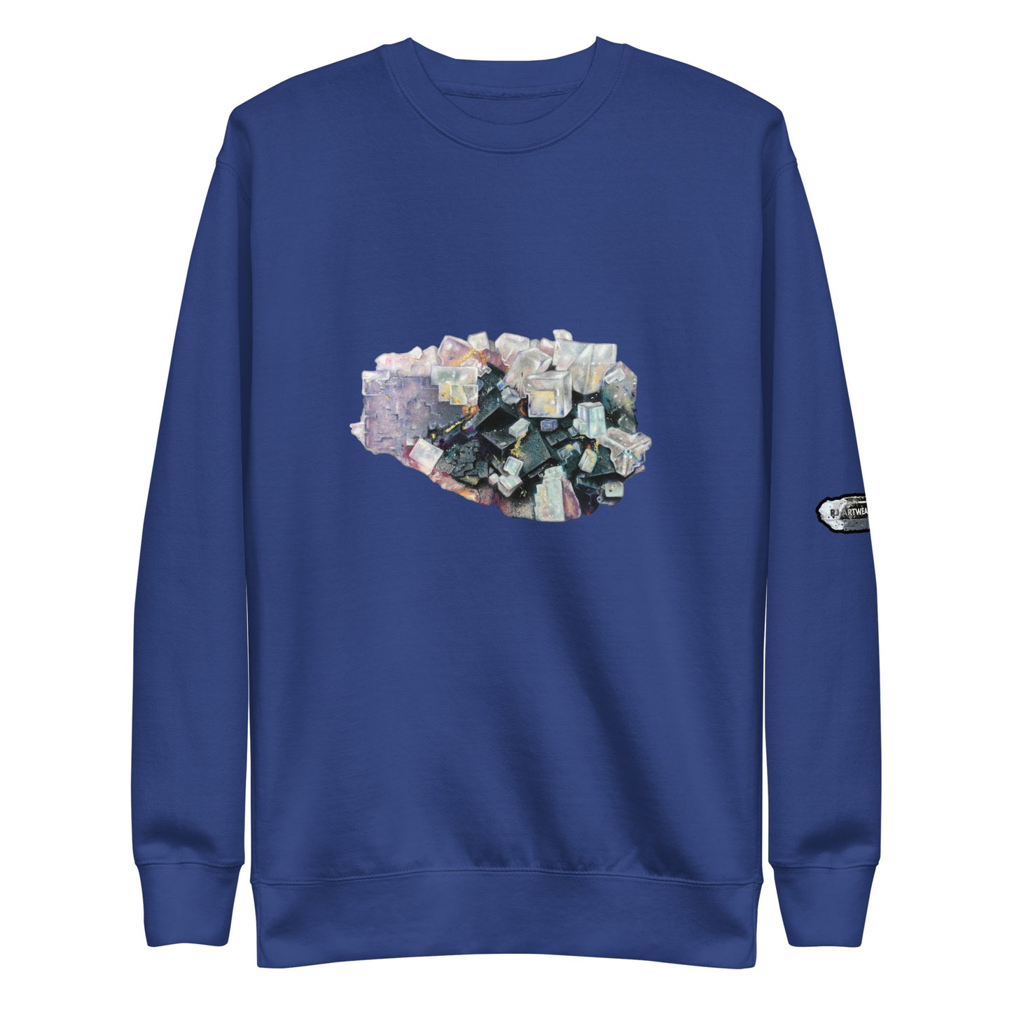 Fluorite Cluster Drawing - Unisex Premium Sweatshirt