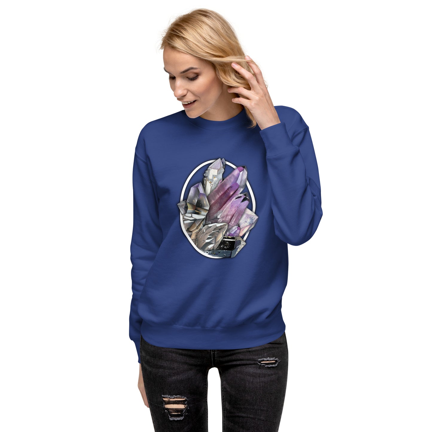 Quartz Collage Oval - Unisex Premium Sweatshirt