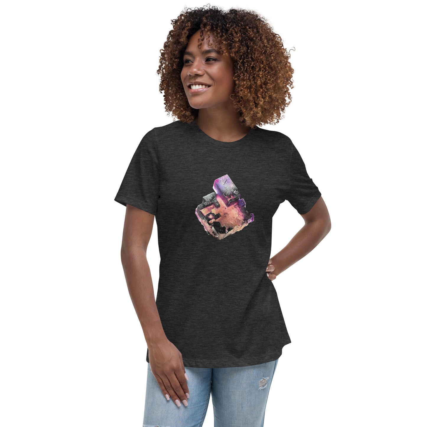Illinois Fluorite Drawing - Women's Relaxed T-Shirt