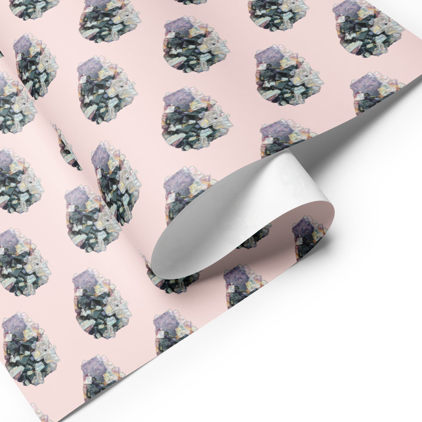 Mineral Wrapping paper sheets - Fluorite, Wulfenite, Amethyst