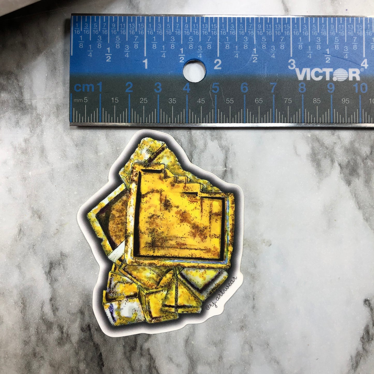 10,000 Ritter Fluorite Sticker