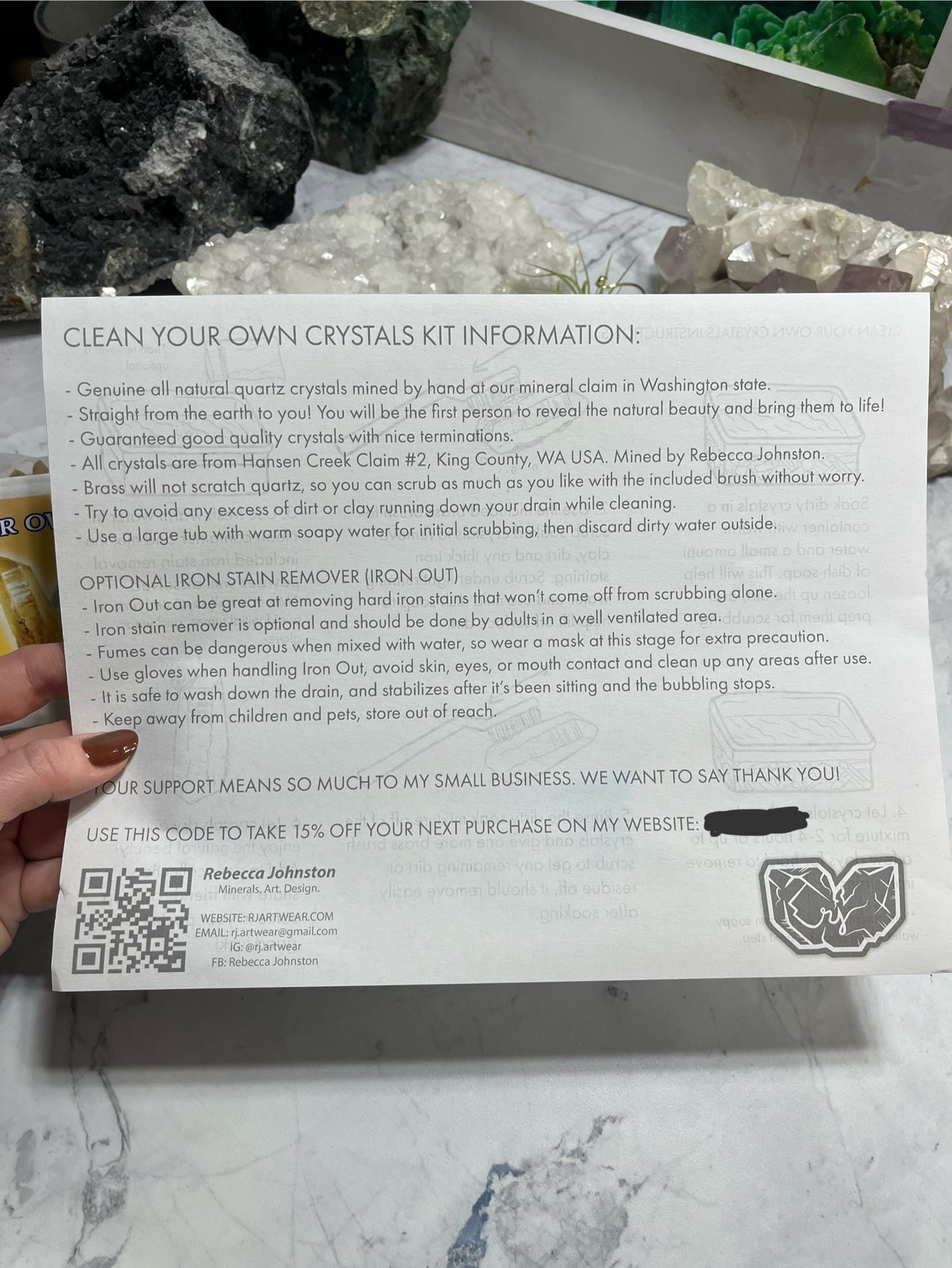 Clean Your Own Crystals Kits!