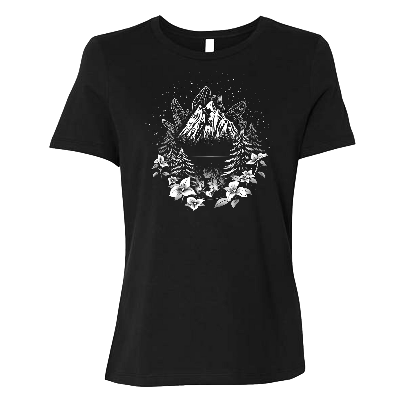 The Mountains Are Calling - Style 9 - Ladies Relaxed Cotton Tee