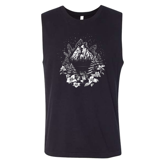 The Mountains Are Calling - Style 11 - Unisex Muscle Tank