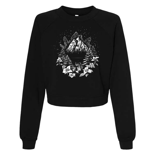 The Mountains Are Calling - Style 8 - Ladies Raglan Sweatshirt