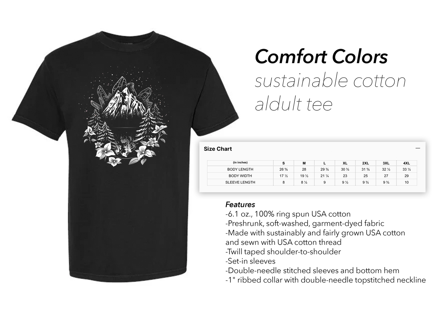 The Mountains Are Calling - Style 1 - Adult Cotton Tee