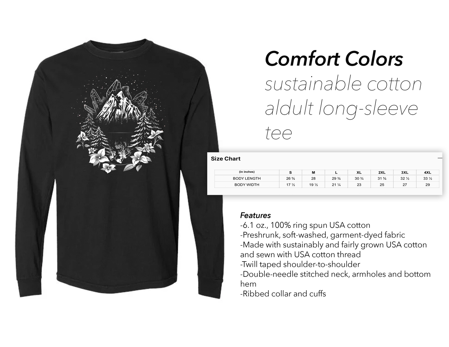 The Mountains Are Calling - Style 2 - Adult Long Sleeve Shirt