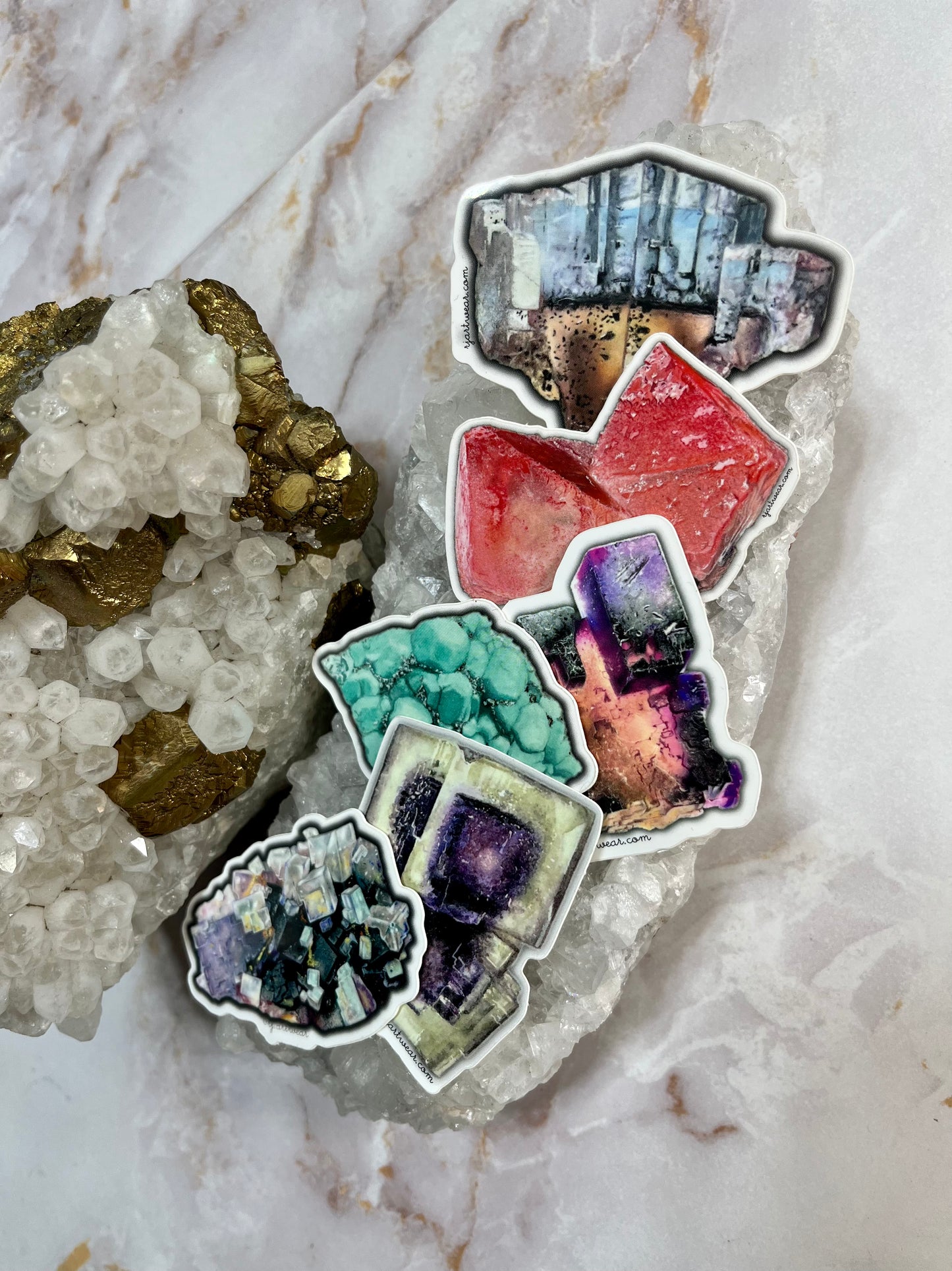 10,000 Ritter Fluorite Sticker or Magnet - Small