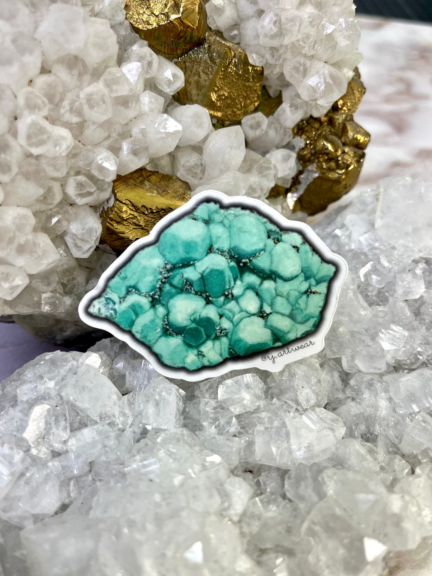 Utah Fluorite Vinyl Sticker or Magnet - Small