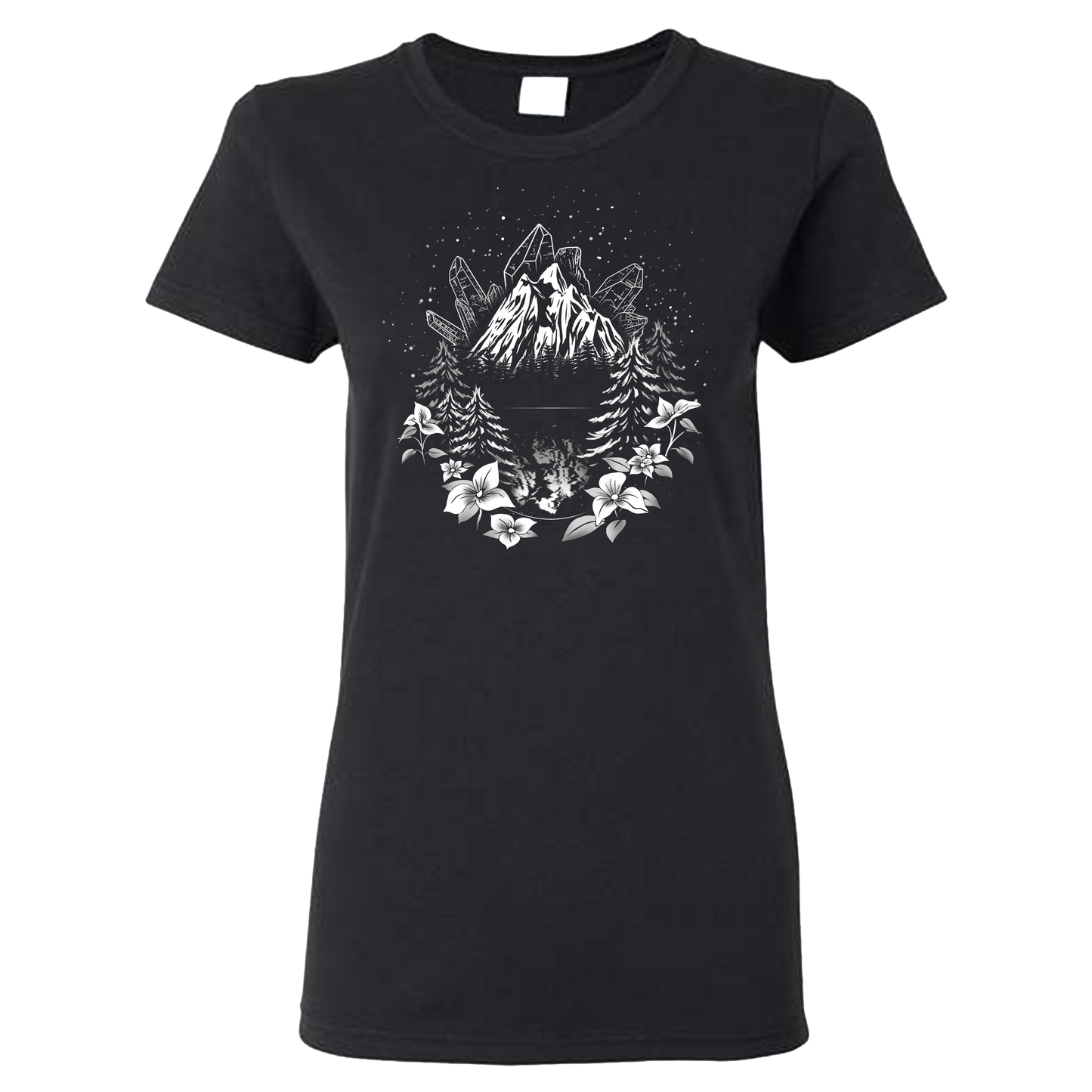 The Mountains Are Calling - Style 4 - Ladies Cotton Tee