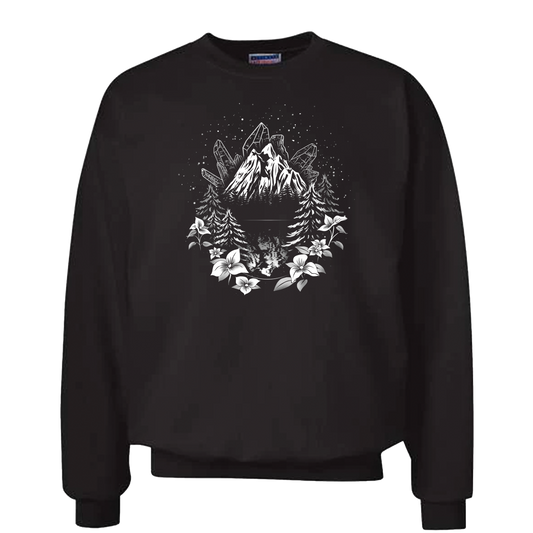 The Mountains Are Calling - Style 5 - Adult Fleece Crew