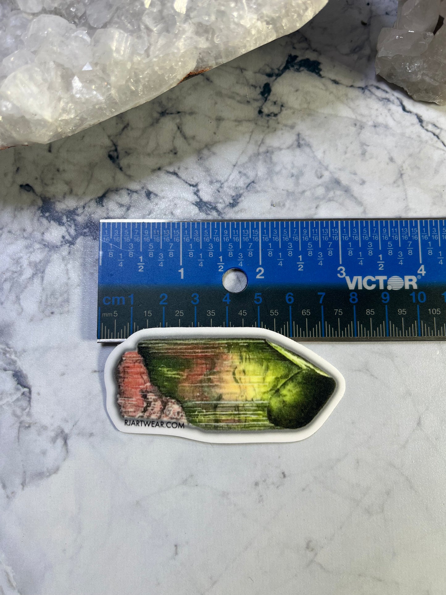 Watermelon Tourmaline Sticker or Magnet