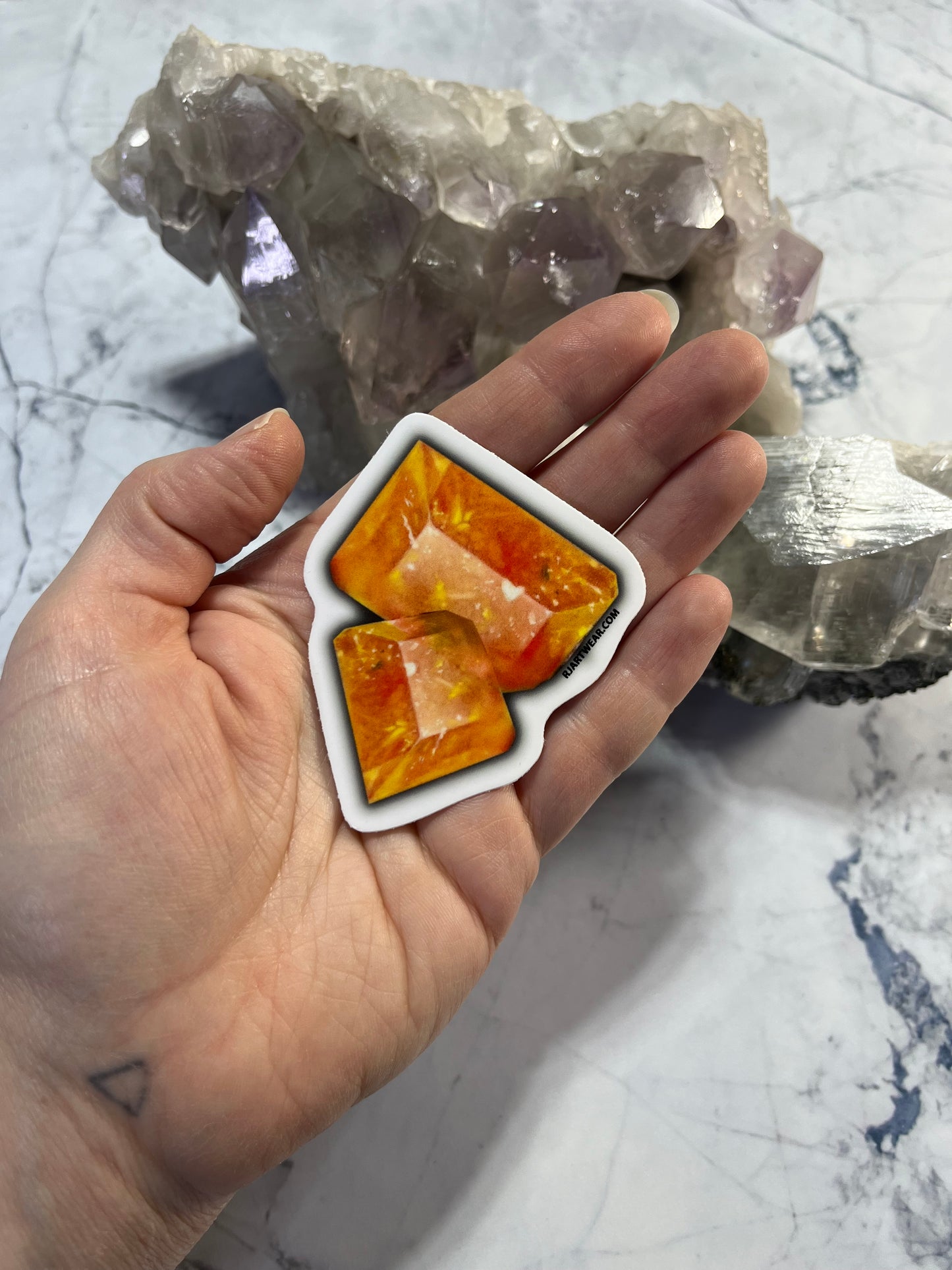 Wulfenite Blades Sticker or Magnet